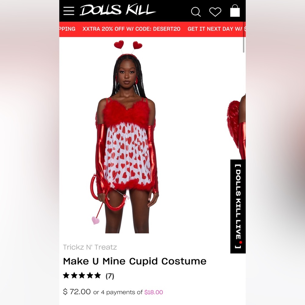 Dolls Kill Cupid Halloween Costume